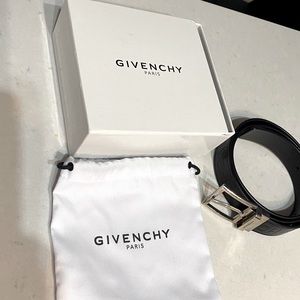🏆SOLD🏆GIVENCHY men’s black leather belt